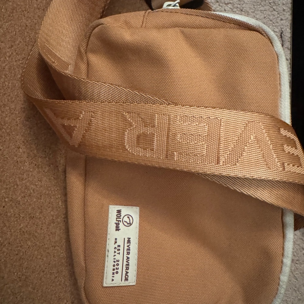 Wolfpak Tan Crossbody Bag/fanny
